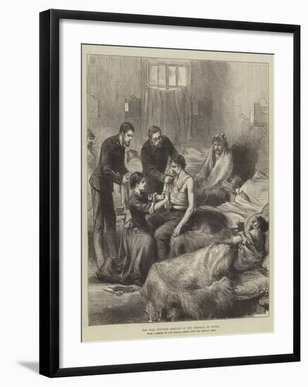 The War, Wounded Servians in the Hospital at Usicza-null-Framed Giclee Print