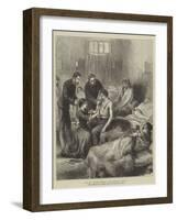 The War, Wounded Servians in the Hospital at Usicza-null-Framed Giclee Print