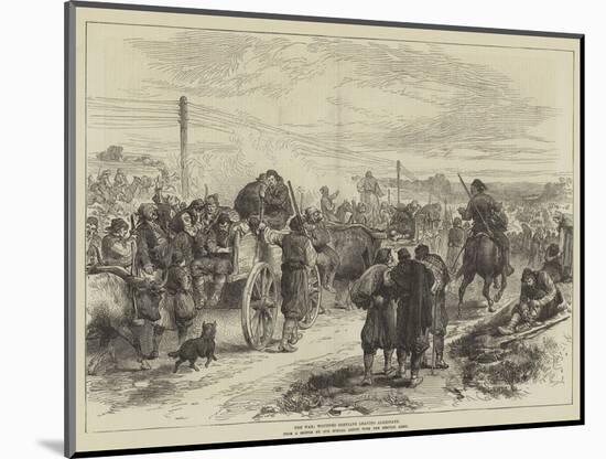 The War, Wounded Servians Leaving Alexinatz-null-Mounted Giclee Print