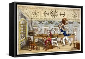 The Ward Room: Newcome and Capt. Clackett-Charles Williams-Framed Stretched Canvas