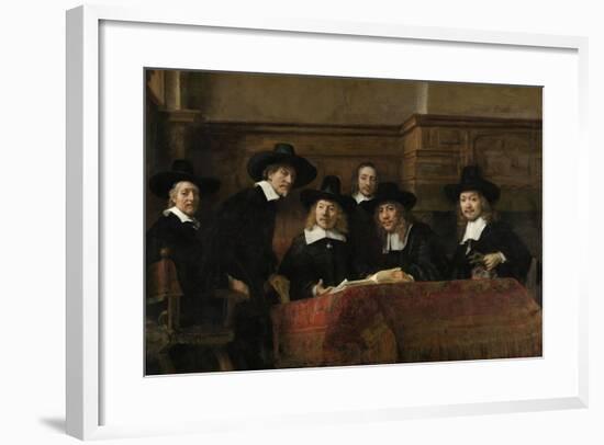 The Wardens of the Amsterdam Drapers’ Guild, known as ‘The Syndics’, 1662-Rembrandt van Rijn-Framed Giclee Print