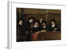 The Wardens of the Amsterdam Drapers’ Guild, known as ‘The Syndics’, 1662-Rembrandt van Rijn-Framed Giclee Print