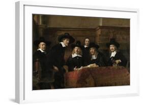 The Wardens of the Amsterdam Drapers’ Guild, known as ‘The Syndics’, 1662-Rembrandt van Rijn-Framed Giclee Print