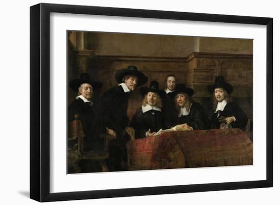 The Wardens of the Amsterdam Drapers’ Guild, known as ‘The Syndics’, 1662-Rembrandt van Rijn-Framed Giclee Print