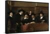 The Wardens of the Amsterdam Drapers’ Guild, known as ‘The Syndics’, 1662-Rembrandt van Rijn-Framed Stretched Canvas