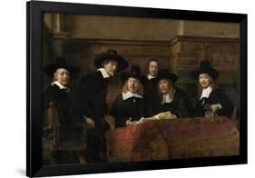 The Wardens of the Amsterdam Drapers’ Guild, known as ‘The Syndics’, 1662-Rembrandt van Rijn-Framed Giclee Print