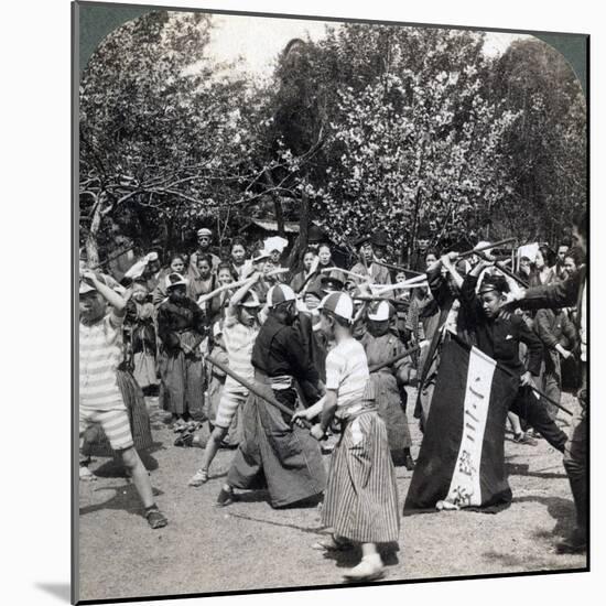The Warlike Spirit of the Japanese Youth, Tokyo, Japan, 1896-Underwood & Underwood-Mounted Photographic Print