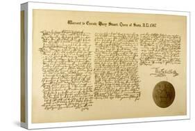 The Warrant to Execute Mary Queen of Scots-null-Stretched Canvas