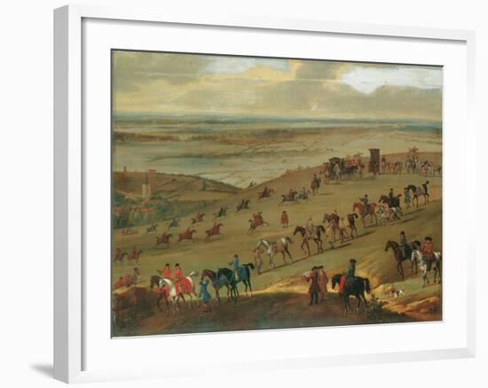 The Warren Hill, Newmarket (Oil on Canvas)-John Wootton-Framed Giclee Print