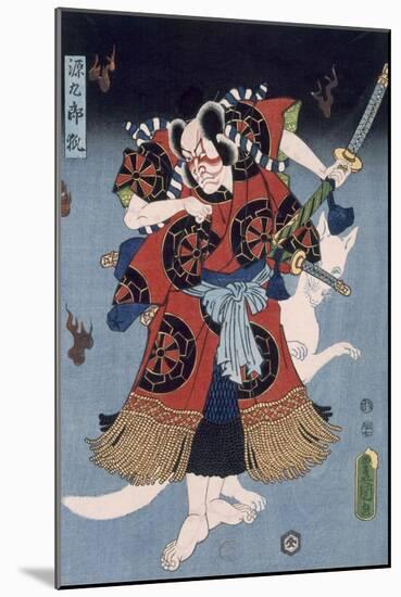 The Warrior (Colour Woodblock Print)-Utagawa Kunisada-Mounted Giclee Print