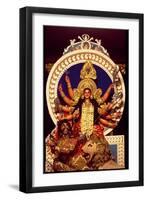 The Warrior Goddess Durga Slaying the Demon Mahesasura-null-Framed Giclee Print