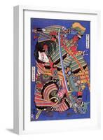 The Warrior Kengoro-Katsushika Hokusai-Framed Giclee Print