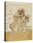 The Warrior Omori Hikoshichi Carrying a Female Demon on His Back, C.1772-Katsukawa Shunsho-Stretched Canvas