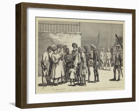 The Warrior's Return, Arrival of a Ghoorka at Bombay from Malta-null-Framed Giclee Print