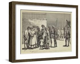 The Warrior's Return, Arrival of a Ghoorka at Bombay from Malta-null-Framed Giclee Print