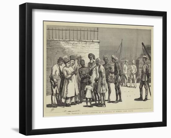 The Warrior's Return, Arrival of a Ghoorka at Bombay from Malta-null-Framed Giclee Print