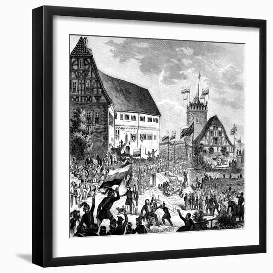 The Wartburg Festival on 12 Juny 1848, 1848-null-Framed Giclee Print