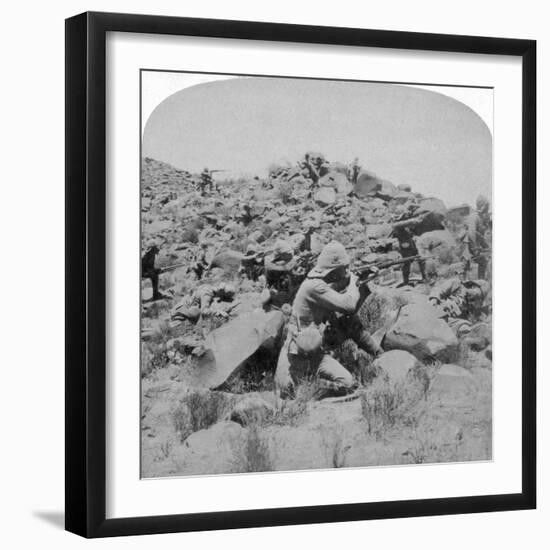 The Warwicks Skirmishing with Boers Near Weppener, East of Bloemfontein, South Africa, 1901-Underwood & Underwood-Framed Giclee Print