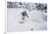 The Wasatch Gets Slammed. Mali Noyes Storm Skiing, Alta Ski Area, Utah-Louis Arevalo-Framed Photographic Print