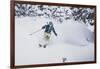 The Wasatch Gets Slammed. Mali Noyes Storm Skiing, Alta Ski Area, Utah-Louis Arevalo-Framed Photographic Print