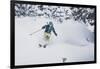 The Wasatch Gets Slammed. Mali Noyes Storm Skiing, Alta Ski Area, Utah-Louis Arevalo-Framed Photographic Print