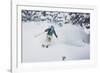 The Wasatch Gets Slammed. Mali Noyes Storm Skiing, Alta Ski Area, Utah-Louis Arevalo-Framed Photographic Print