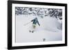 The Wasatch Gets Slammed. Mali Noyes Storm Skiing, Alta Ski Area, Utah-Louis Arevalo-Framed Photographic Print