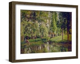 The Wash-House at Bazincourt, 1900-Camille Pissarro-Framed Giclee Print