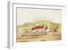 The Wash House Hill (Betty Heron's Cottage) (Watercolour and Bodycolour on Paper)-James Henry Cleet-Framed Giclee Print