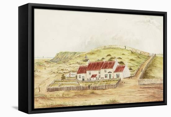 The Wash House Hill (Betty Heron's Cottage) (Watercolour and Bodycolour on Paper)-James Henry Cleet-Framed Stretched Canvas