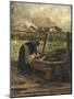 The Washer at the Fountain, 1887-Giovanni Segantini-Mounted Giclee Print