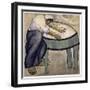 The Washerwoman, 1911 (Gouache on Paper)-Kazimir Severinovich Malevich-Framed Giclee Print