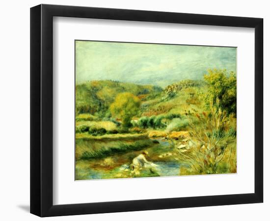 The Washerwoman, C.1891-Pierre-Auguste Renoir-Framed Giclee Print