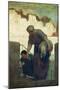 The Washerwoman, circa 1860-61-Honore Daumier-Mounted Giclee Print