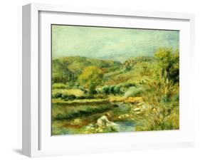 The Washerwoman, circa 1891-Pierre-Auguste Renoir-Framed Giclee Print