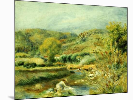 The Washerwoman, circa 1891-Pierre-Auguste Renoir-Mounted Giclee Print