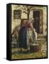 The Washerwoman; La Laveuse, C.1898-Camille Pissarro-Framed Stretched Canvas