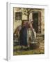 The Washerwoman; La Laveuse, C.1898-Camille Pissarro-Framed Giclee Print