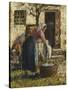 The Washerwoman-Camille Pissarro-Stretched Canvas