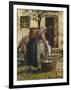 The Washerwoman-Camille Pissarro-Framed Giclee Print