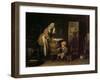 The Washerwoman-Jean-Baptiste Simeon Chardin-Framed Giclee Print