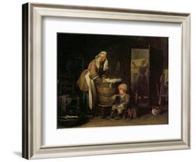 The Washerwoman-Jean-Baptiste Simeon Chardin-Framed Giclee Print