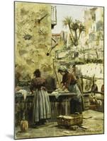 The Washerwomen, 1906-Peder Mork Monsted-Mounted Giclee Print