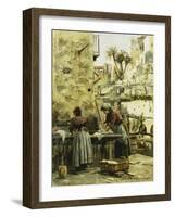 The Washerwomen, 1906-Peder Mork Monsted-Framed Giclee Print