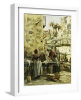 The Washerwomen, 1906-Peder Mork Monsted-Framed Giclee Print