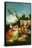 The Washerwomen, Before 1780-Francisco de Goya-Framed Stretched Canvas