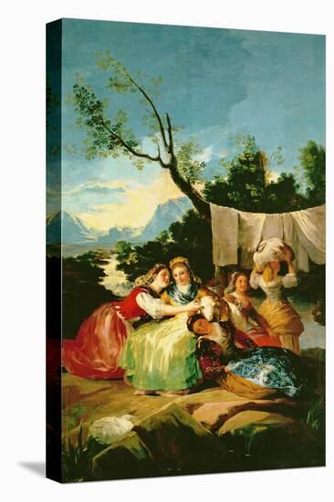 The Washerwomen, Before 1780-Francisco de Goya-Stretched Canvas