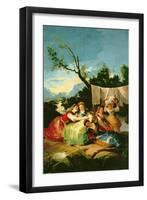 The Washerwomen, Before 1780-Francisco de Goya-Framed Giclee Print