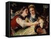 The Washerwomen (Detail), 1779-1780-Francisco de Goya-Framed Stretched Canvas