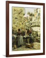 The Washerwomen-Peder Mork Monsted-Framed Giclee Print